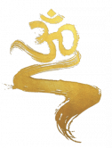 Painted Om Logo in Gold - The Mystic Yogi